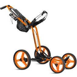 2017 Sun Mountain Micro Cart GT, Golf Push Cart, Orange, New