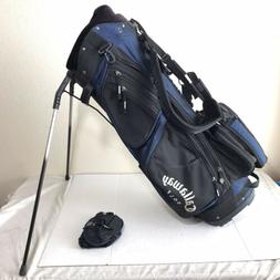 8 Way Stand Carry Bag W/ Rain Hood Blue Black