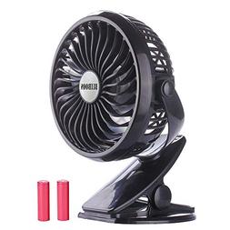 BLUBOON Clip on Fan Battery Operated Fan Portable for Baby S
