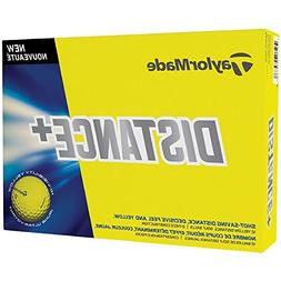 TaylorMade Distance Plus Golf Balls - Yellow