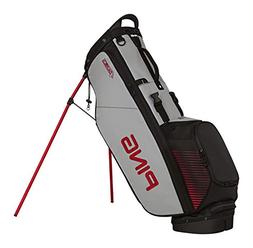 PING Golf Men's 4 Series Bag, Black/Grey/Red