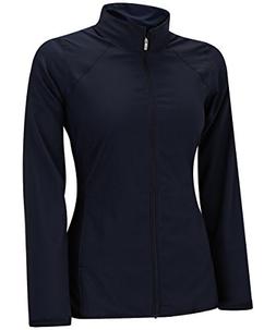 adidas Golf Women's Essentials Full Zip Wind Jacket, Navy/Na