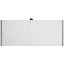 Brand New TaylorMade Motel Players Golf Towel White w/Gray B