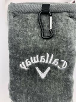 New Callaway Golf Cotton Tri-Fold 16" x 21" Embroidered Towe