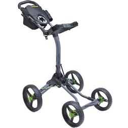 Boy Quad Xl Golf Cart, Battleship Gray/lime